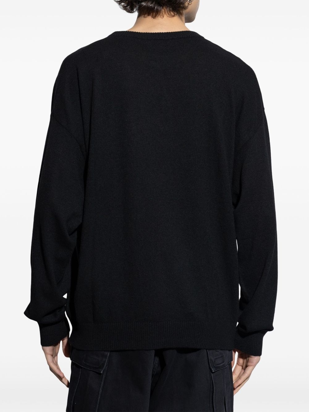 logo-embroidered jumper - 4