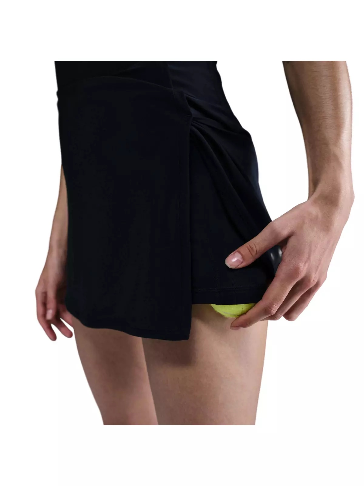 Women's Dri-FIT Victory Mid-Rise Straight Tennis Skirt -Black - 6