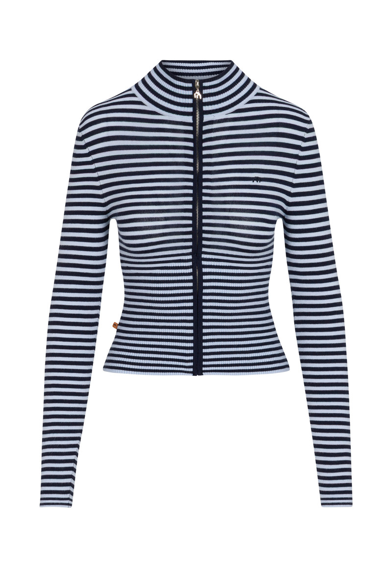 VLAD ZIP UP - BLUE STRIPE - 1