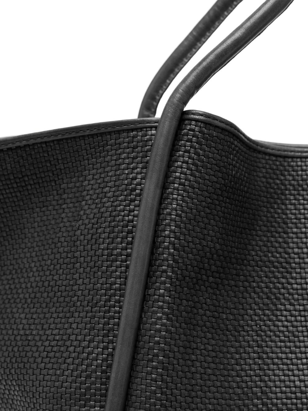 Ana woven leather tote bag - 3