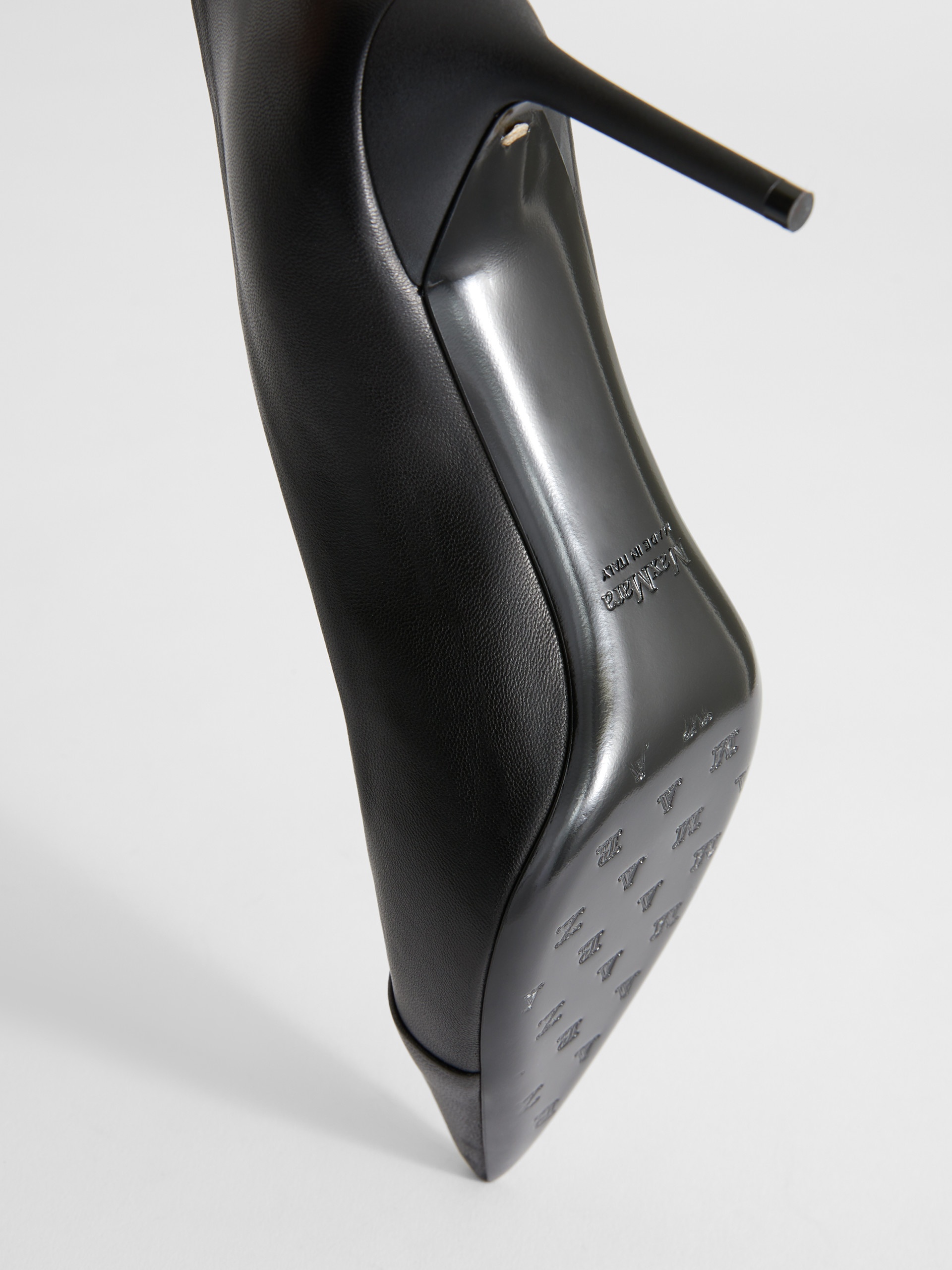 PHYLLIS Nappa leather court shoes - 5