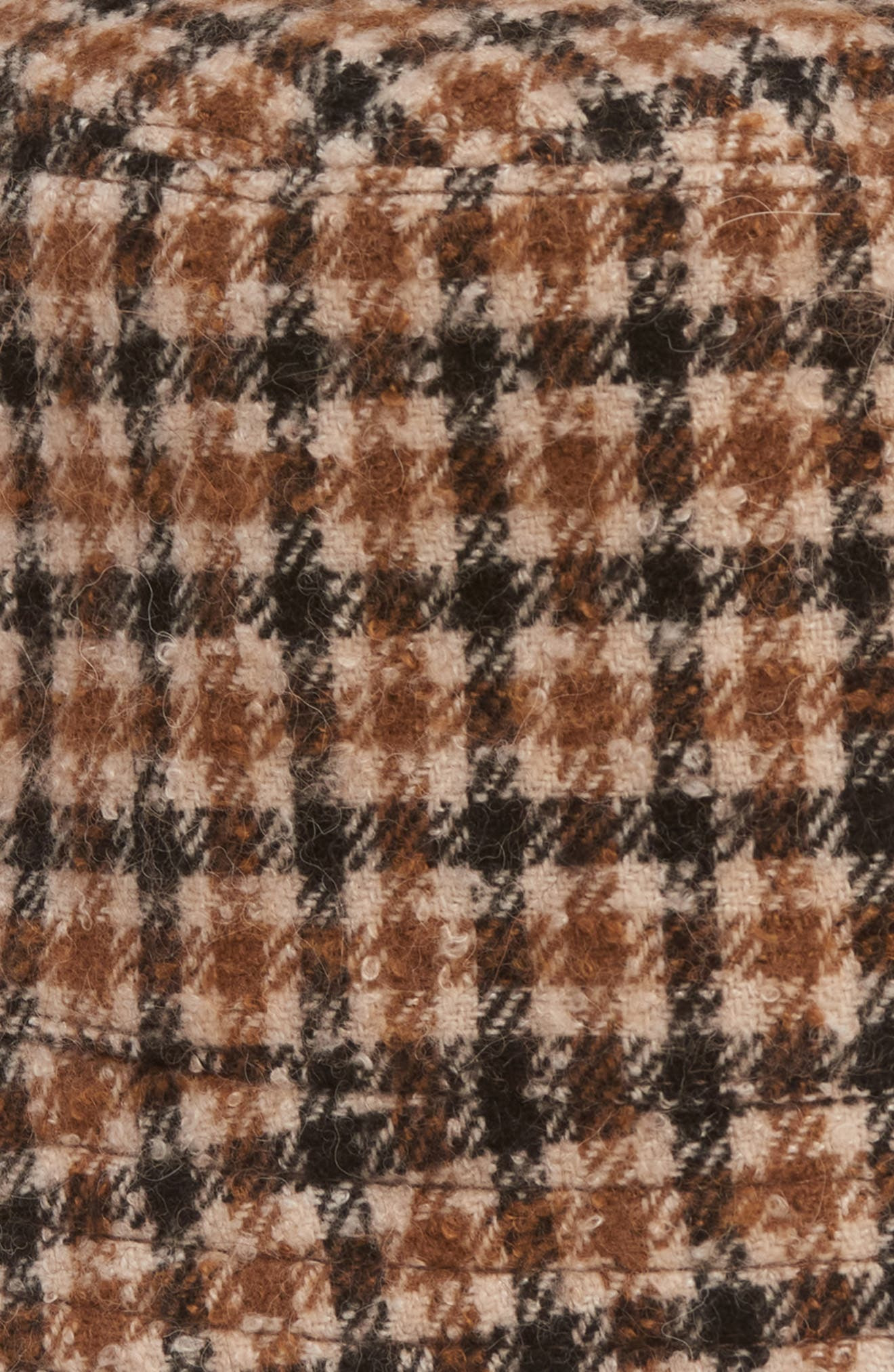 Moncler Reversible Check Logo Patch Bucket Hat in Brown/Beige Check at Nordstrom - 5