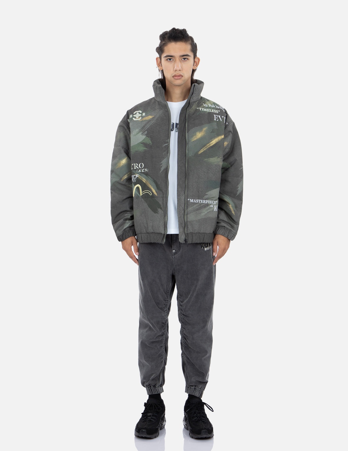 Brush Camouflage Print Padded Jacket - 5