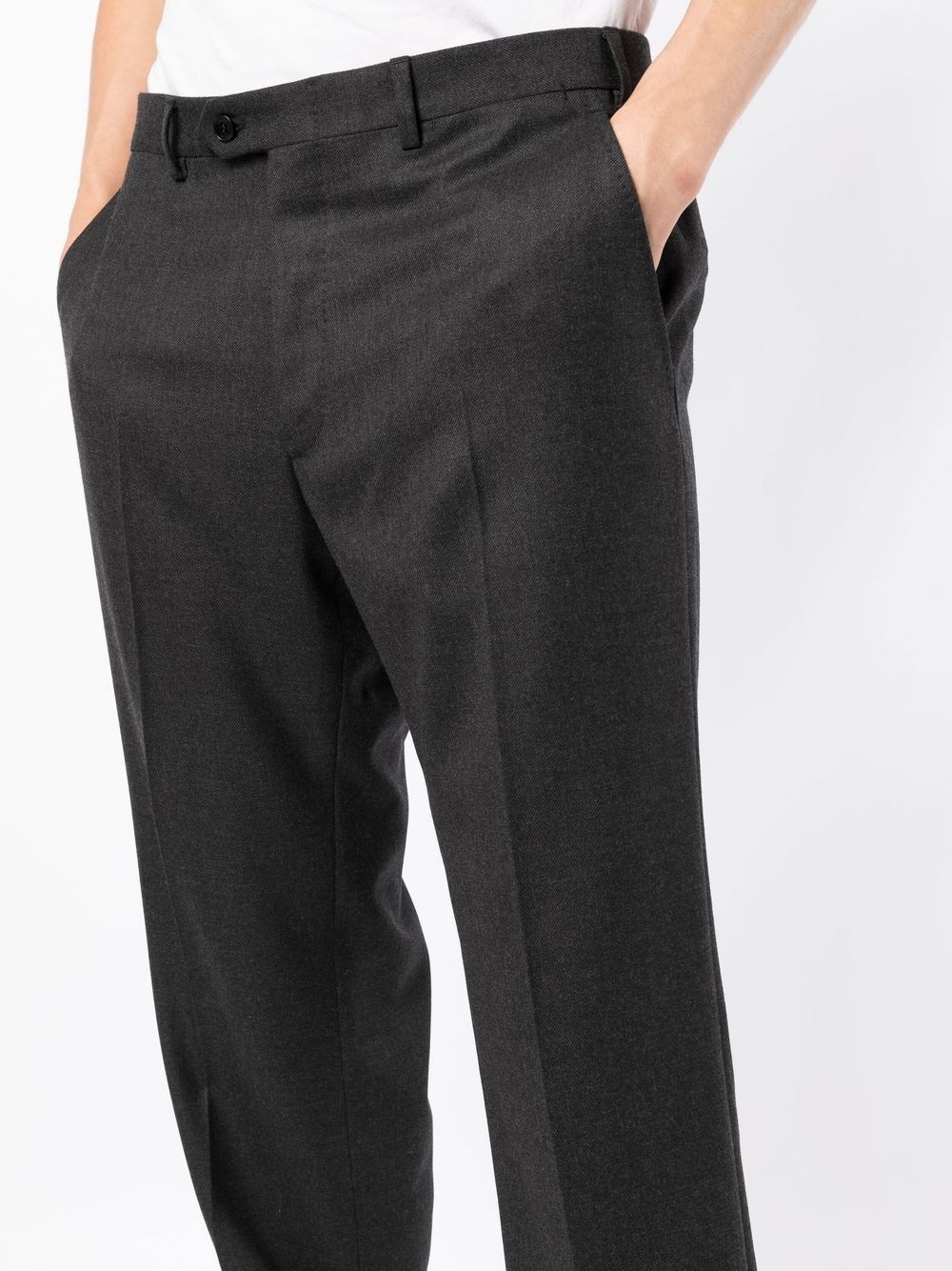 straight-leg cut trousers - 5