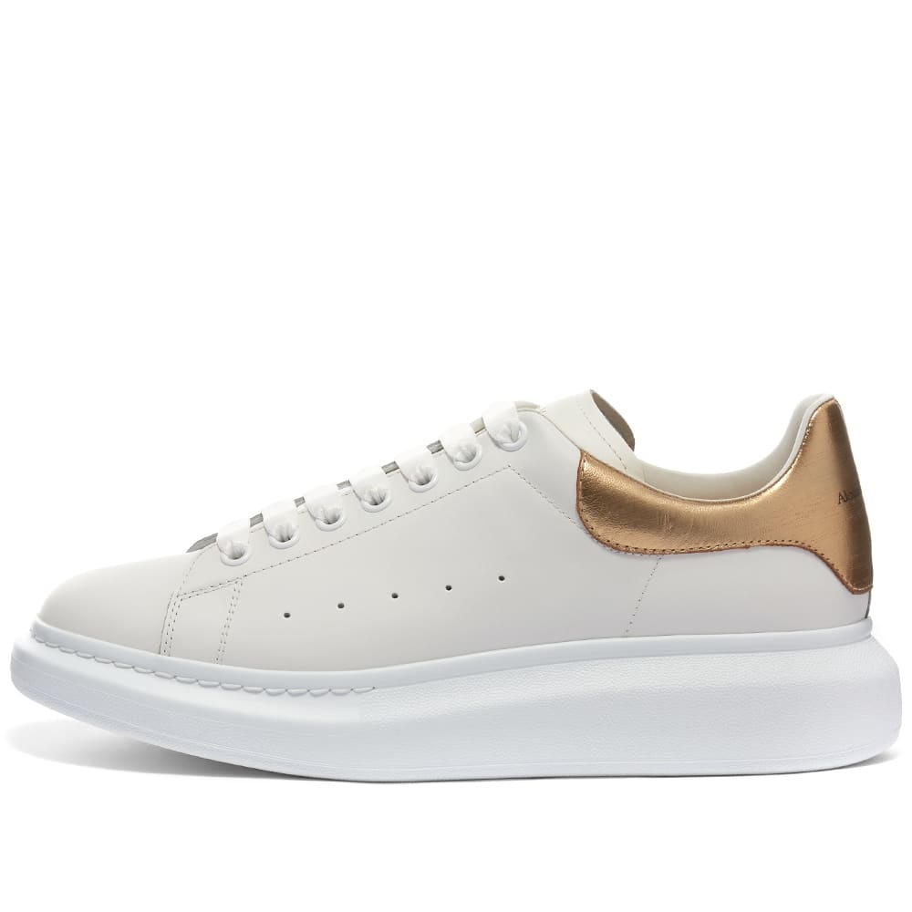 Alexander McQueen Metallic Heel Tab Wedge Sole Sneaker - 2