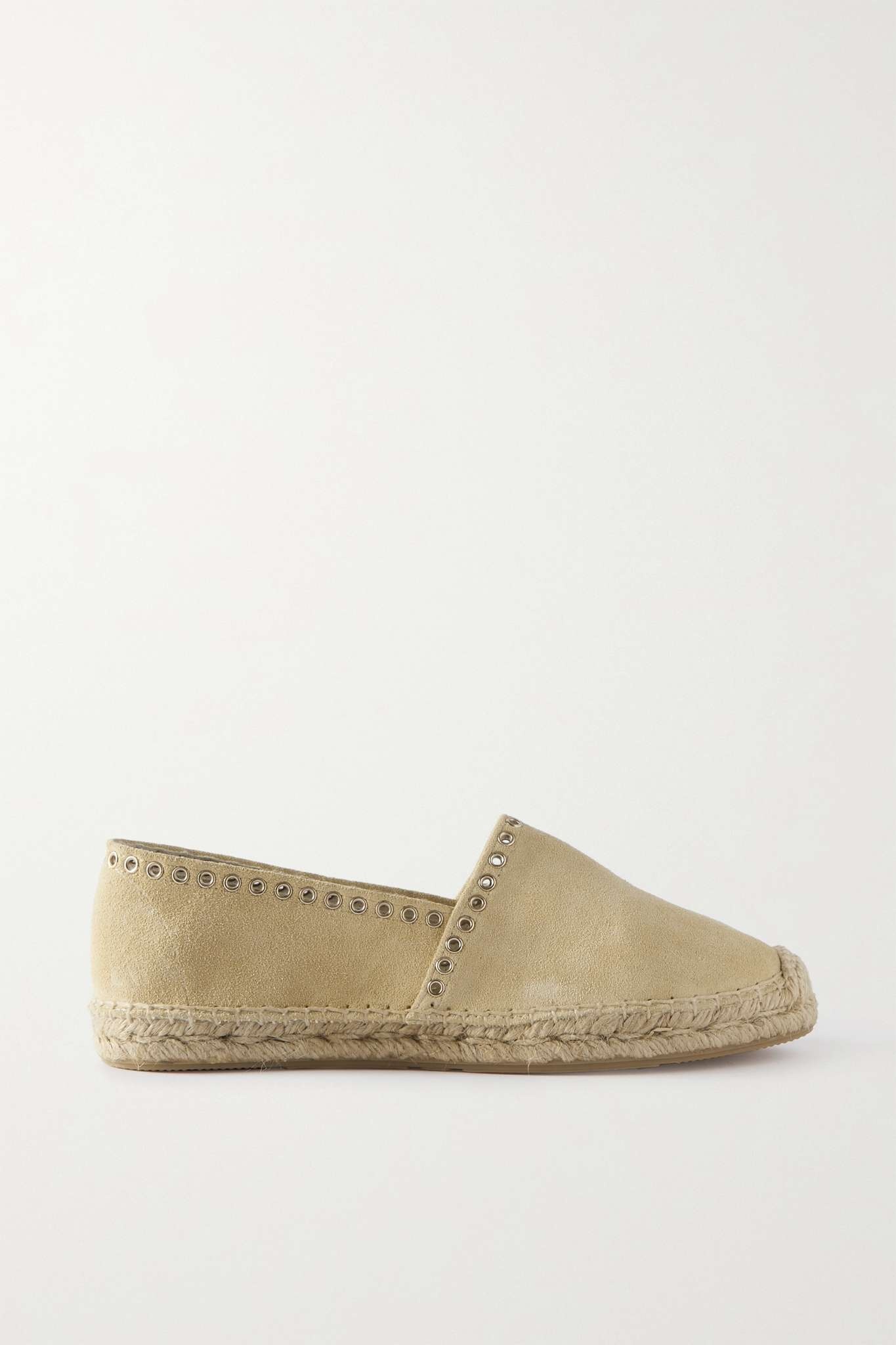 Canae eyelet-embellished suede espadrilles - 1