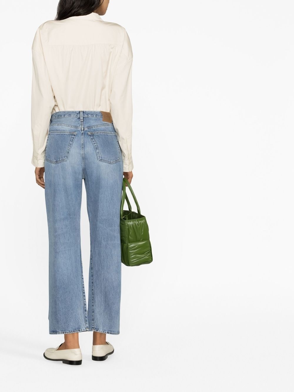 high-waist straight-leg jeans - 3