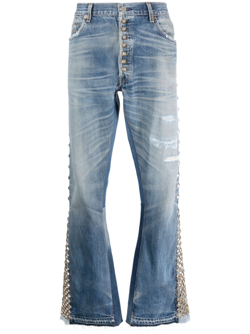 mid-rise wide-leg jeans - 1