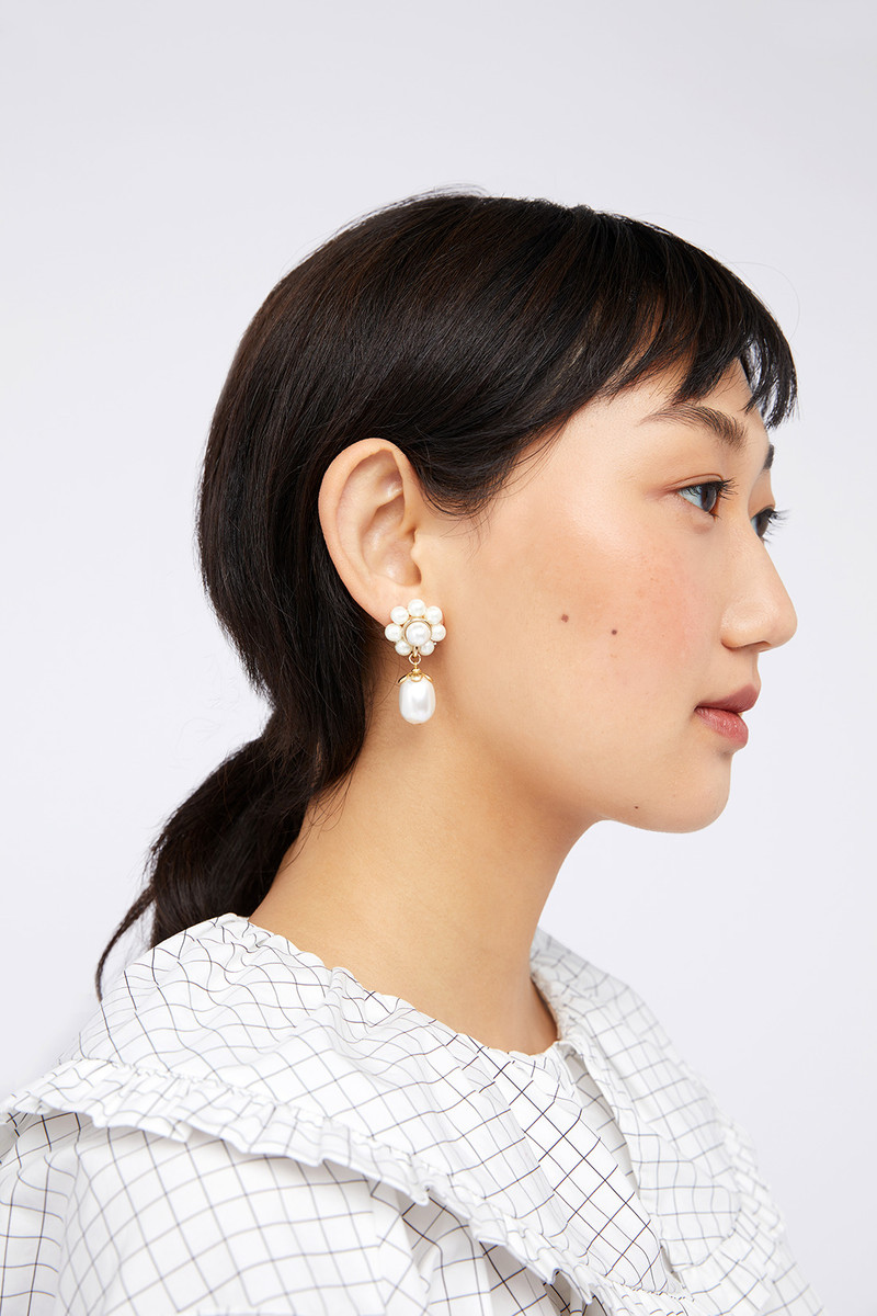 Marti Earrings - Cream 1