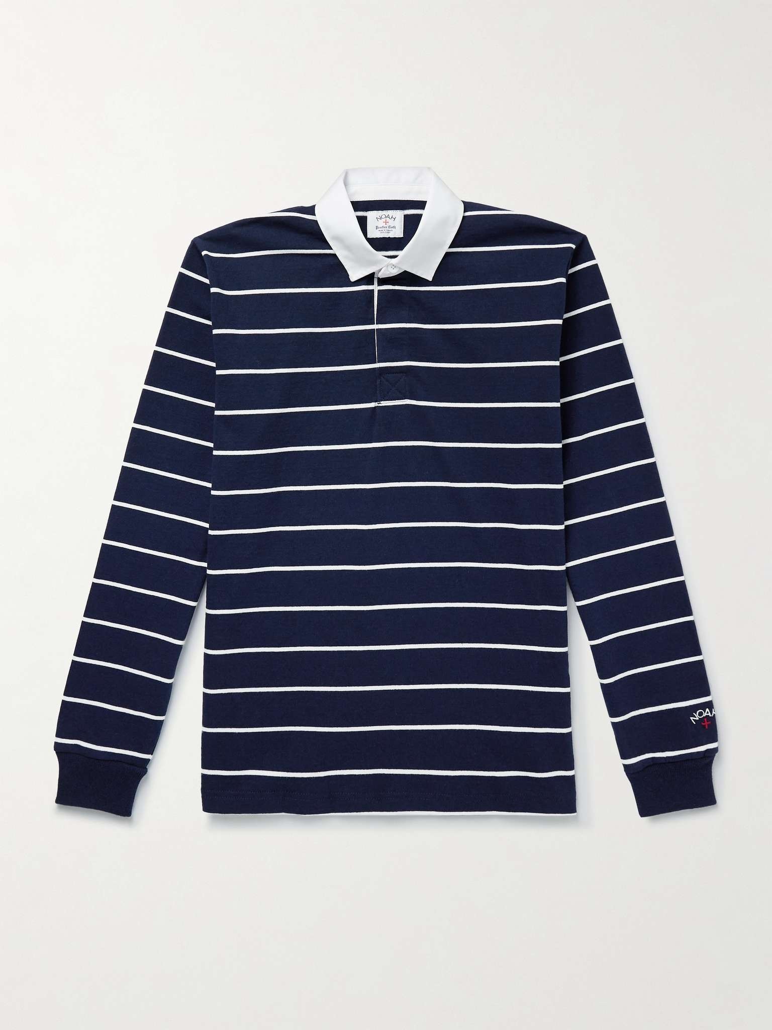 Classic Rugby Striped Cotton-Jersey Polo Shirt - 1