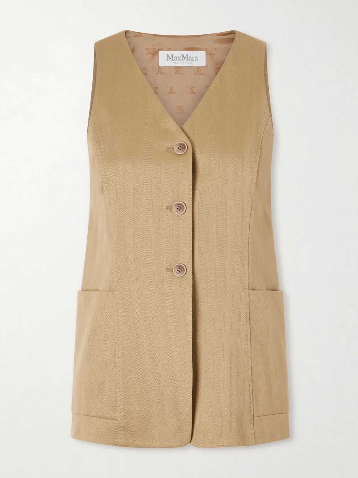 Falla Tailored Cotton-jersey Vest - 1