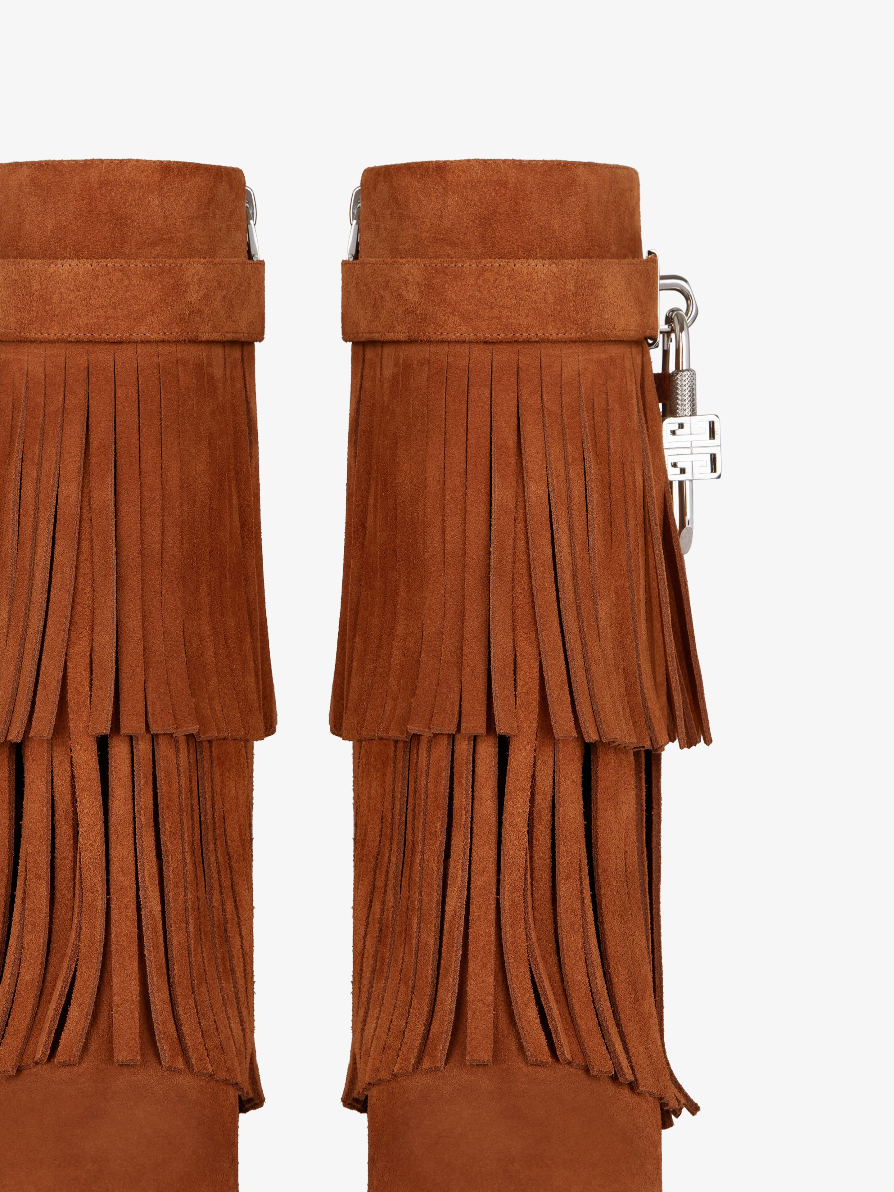 SHARK LOCK ANKLE BOOTS IN SUEDE - 6
