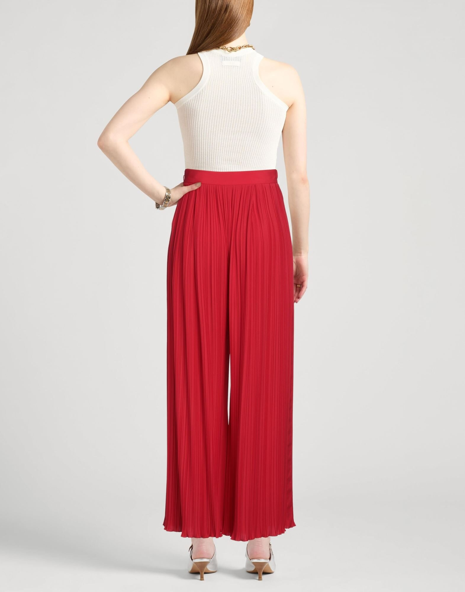 Red Women's Casual Pants - 3