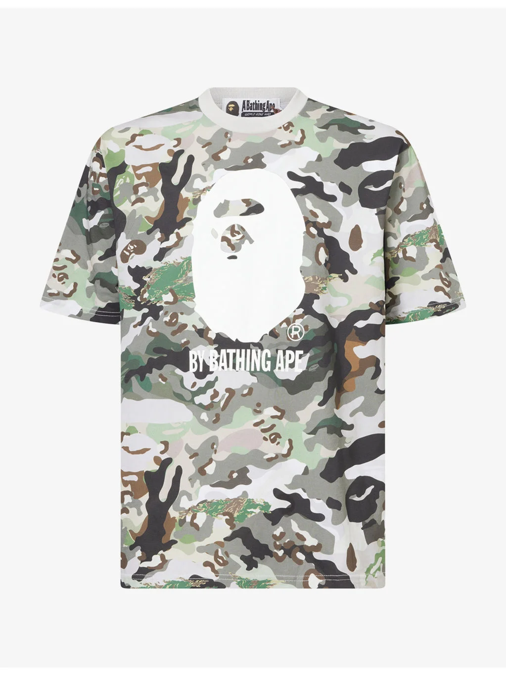 Hybrid Camo-Print Cotton T-Shirt - 1