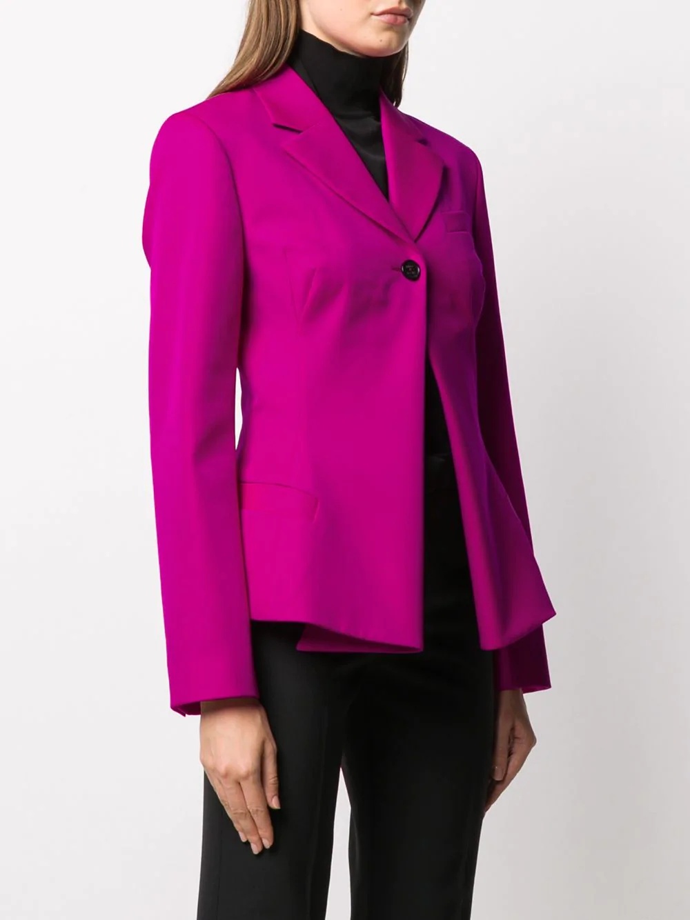 single-breasted wool blazer - 3