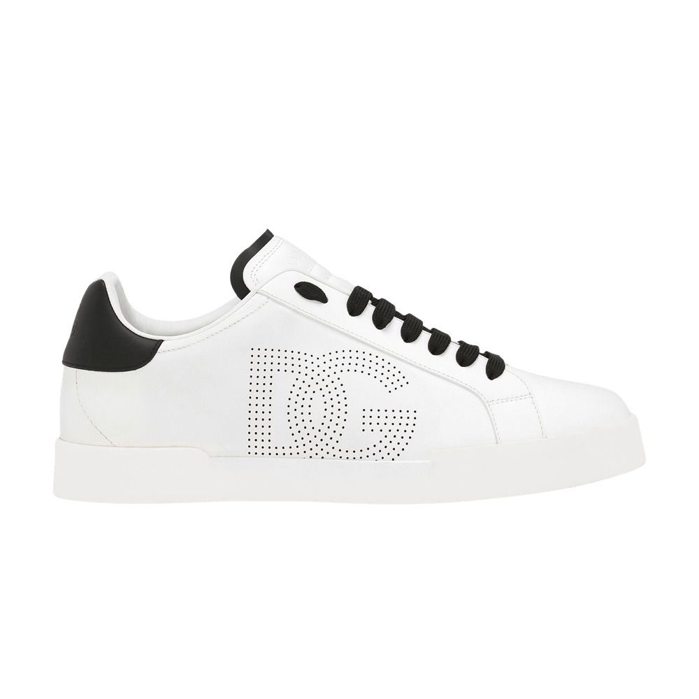 Dolce & Gabbana Portofino 'Perforated DG Logo - White Black' - 1