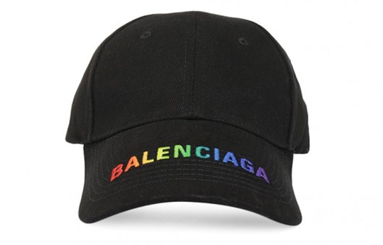 Balenciaga Rainbow Logo Cap 'Black' 564206310B21000 - 2