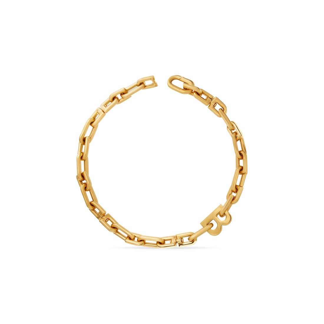 B Chain Thin Necklace  in Gold - 2