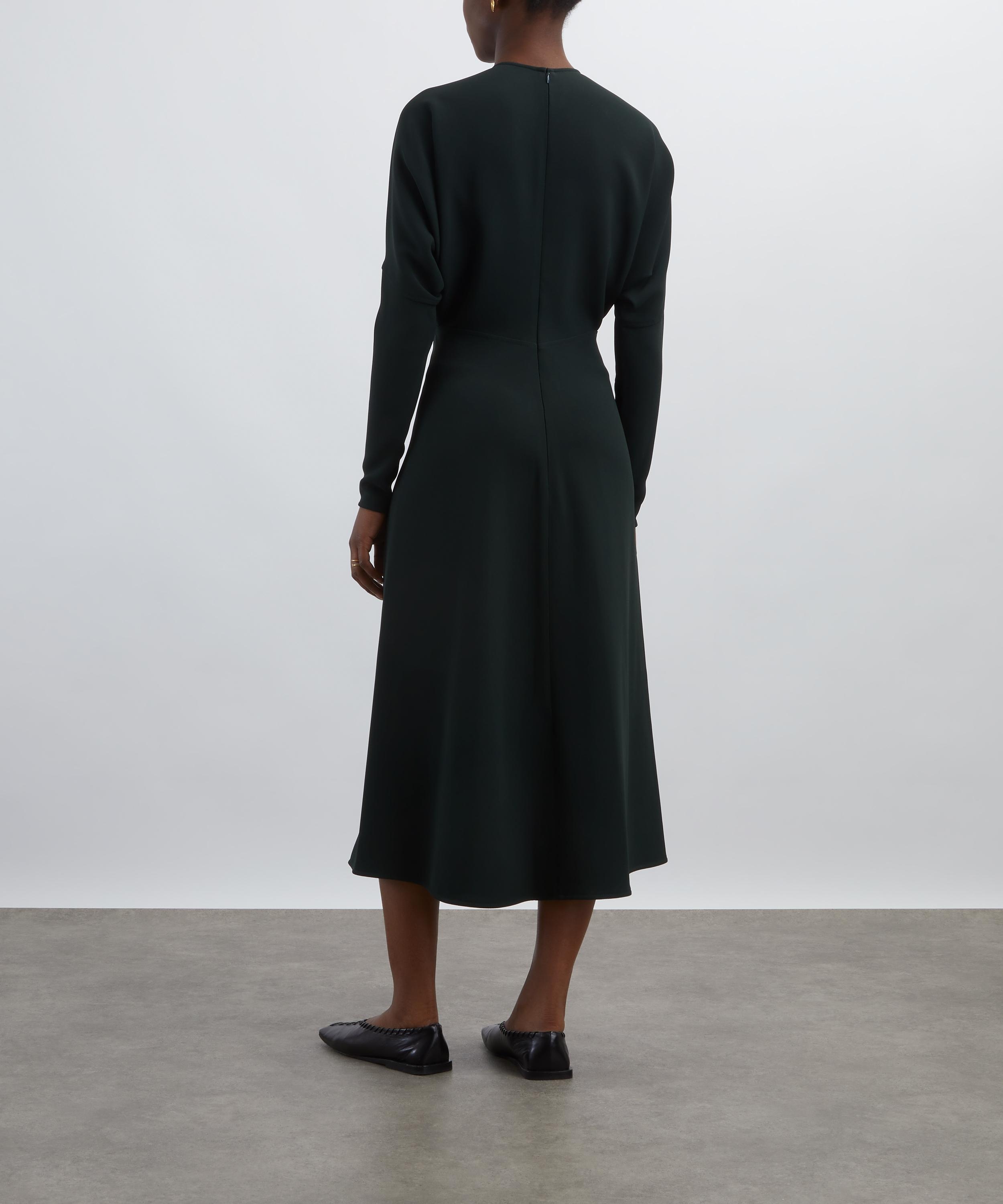 Dark Pine Long Sleeve Dolman Midi Dress - 4