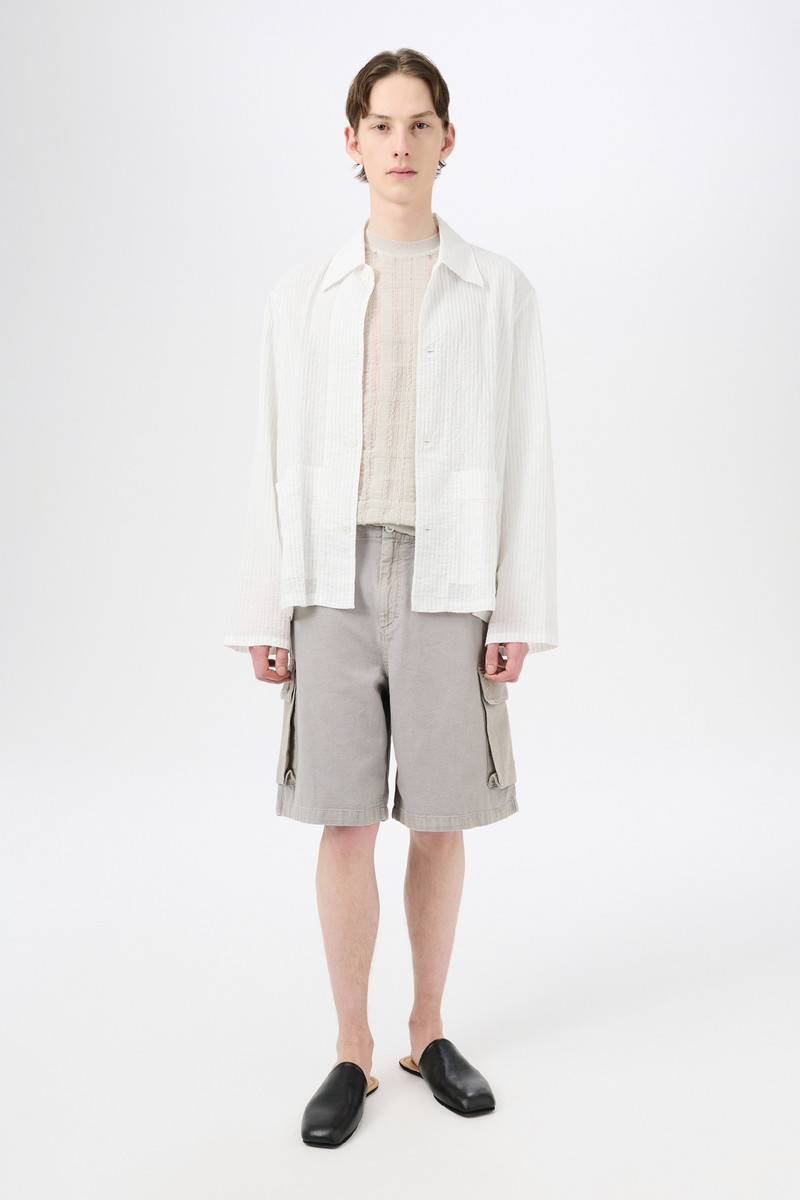 Our Legacy Mount Shorts Stone Gravel Draping Canvas outlook