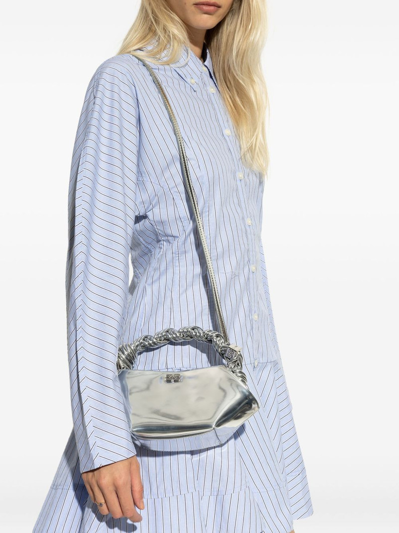 GANNI twisted-handle tote bag outlook
