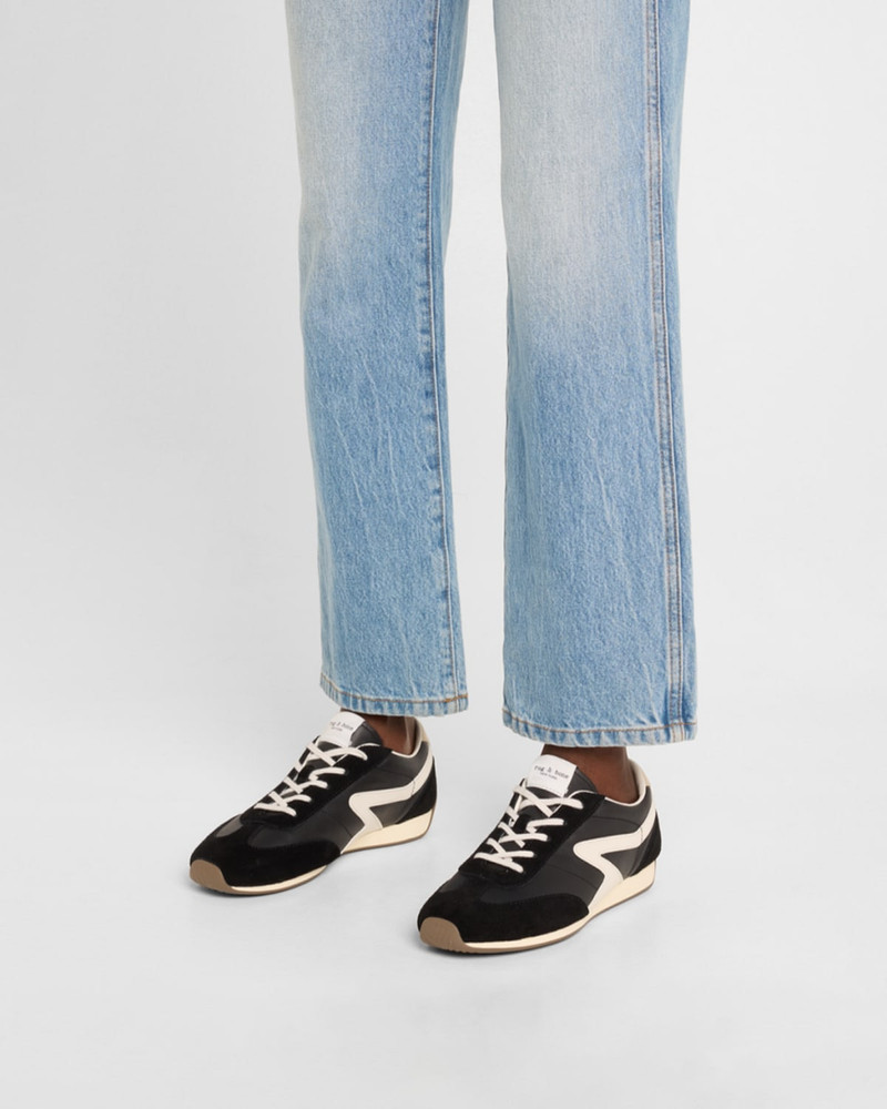 rag & bone Retro 호리호리한 혼합 가죽 운동화 outlook