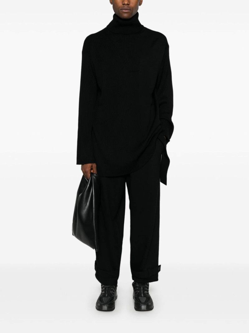 Yohji Yamamoto ribbed-knit sweater outlook