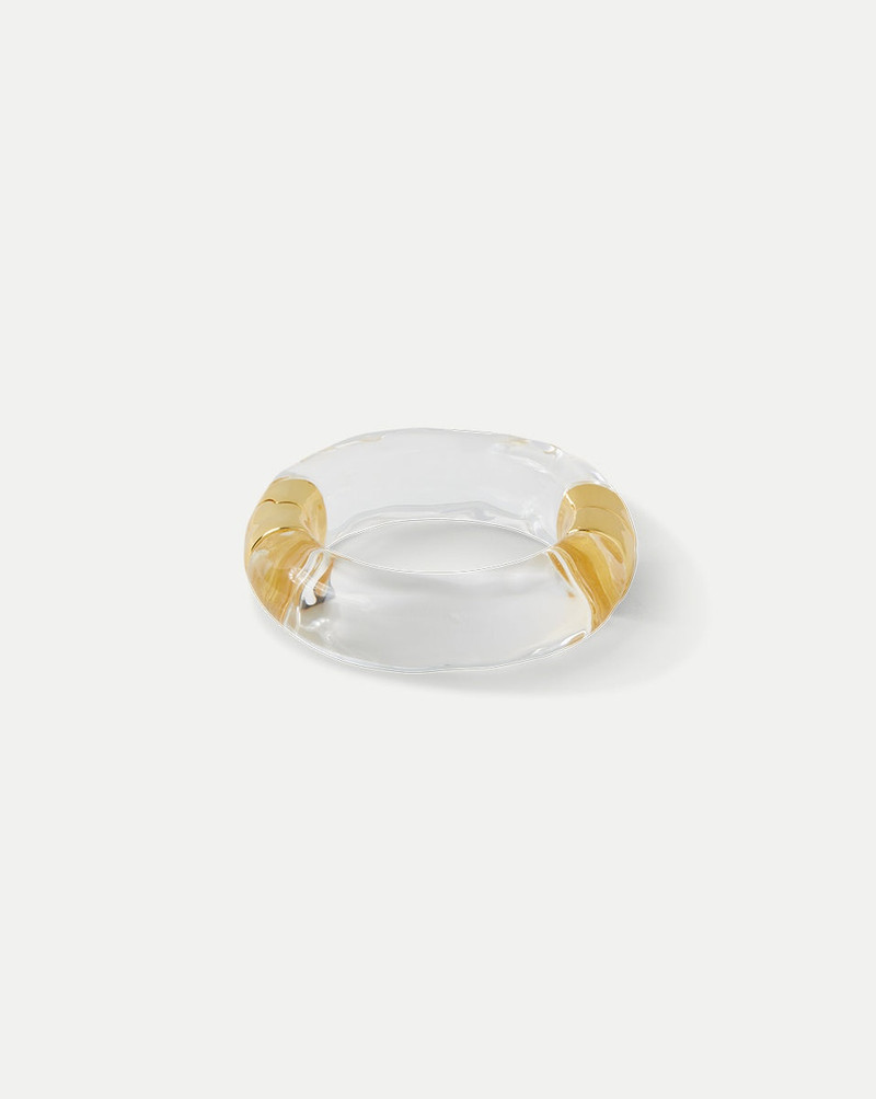 LARGE MOLTEN LUCITE BANGLE BRACELET 1