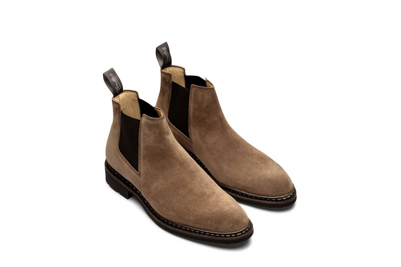 Chamfort Brown Velvet - Rubber Sole 2