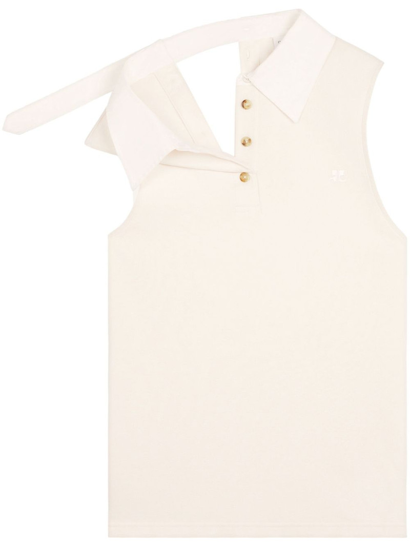 logo-appliqué polo top 1