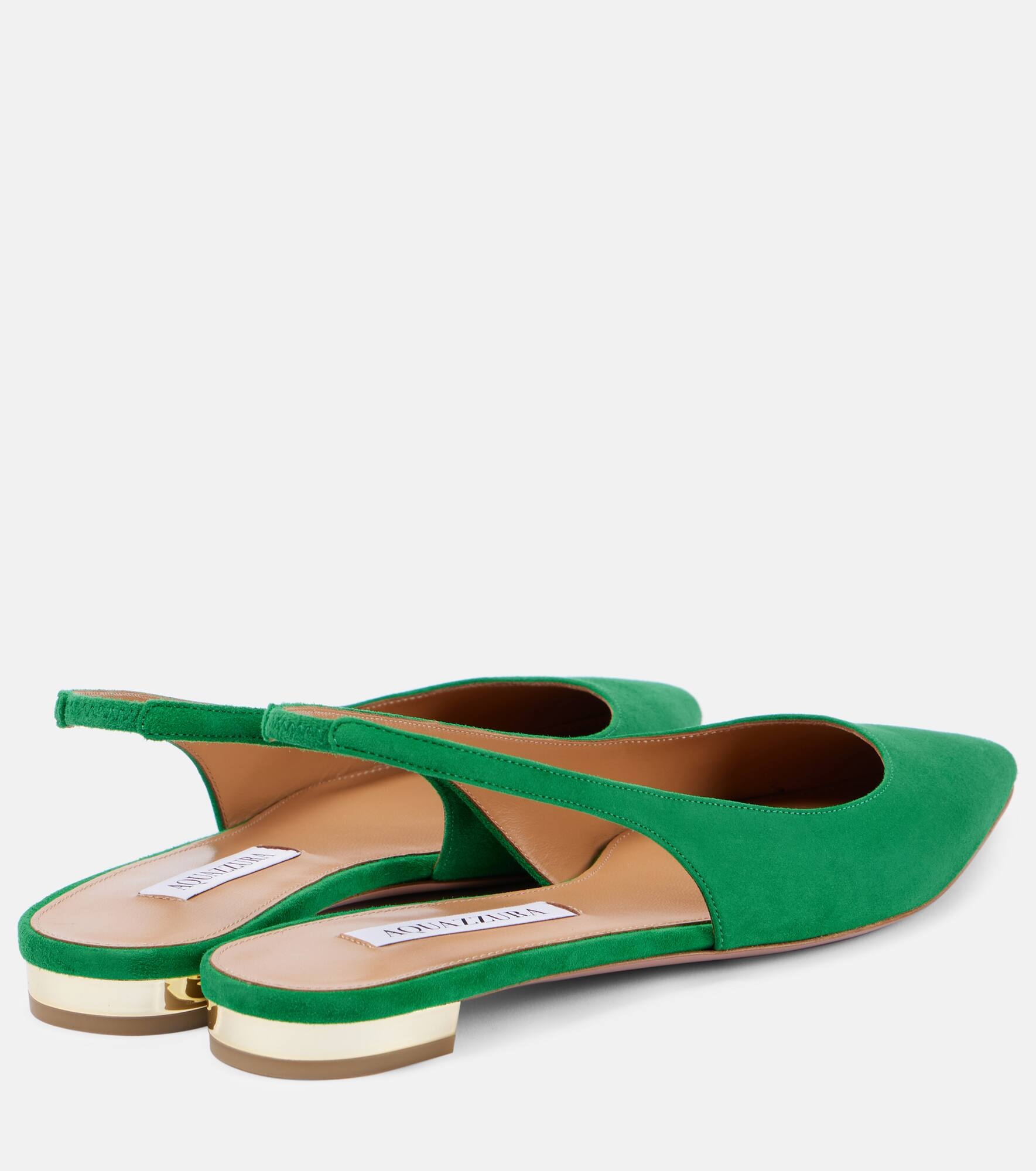 Purist suede slingback flats - 3