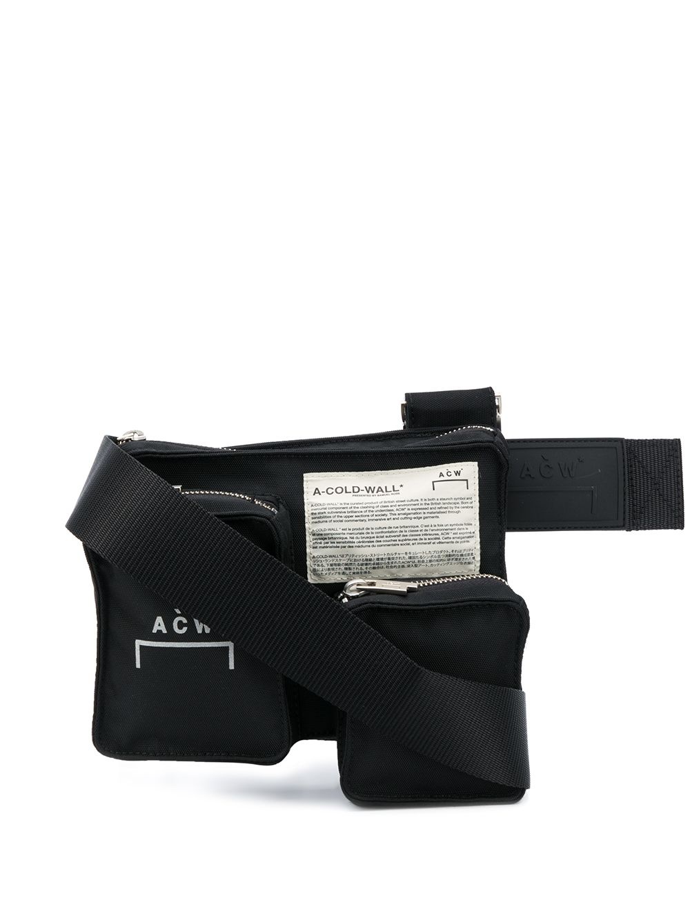 multiple-pocket waist bag - 1