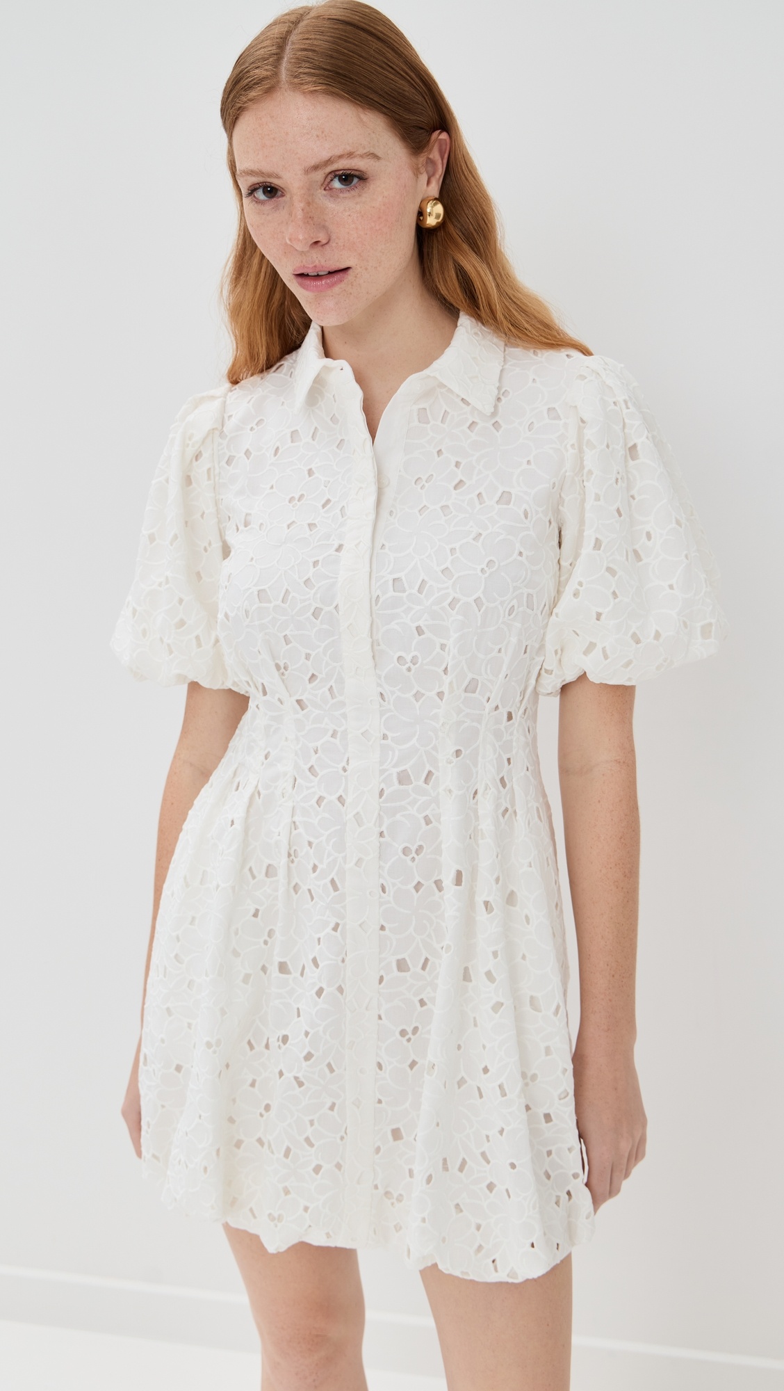 Cleo Balloon Pintuck Mini Dress - 1