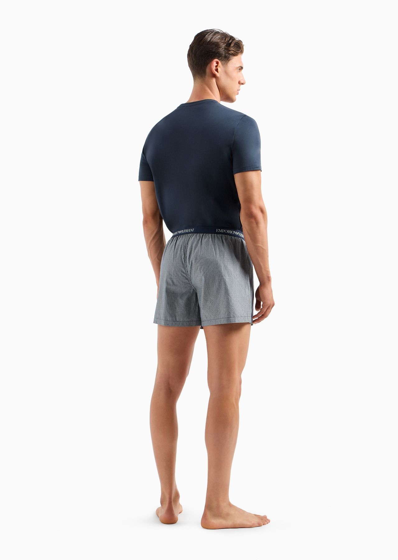 Comfort-fit jacquard-pattern pyjamas with boxers - 3