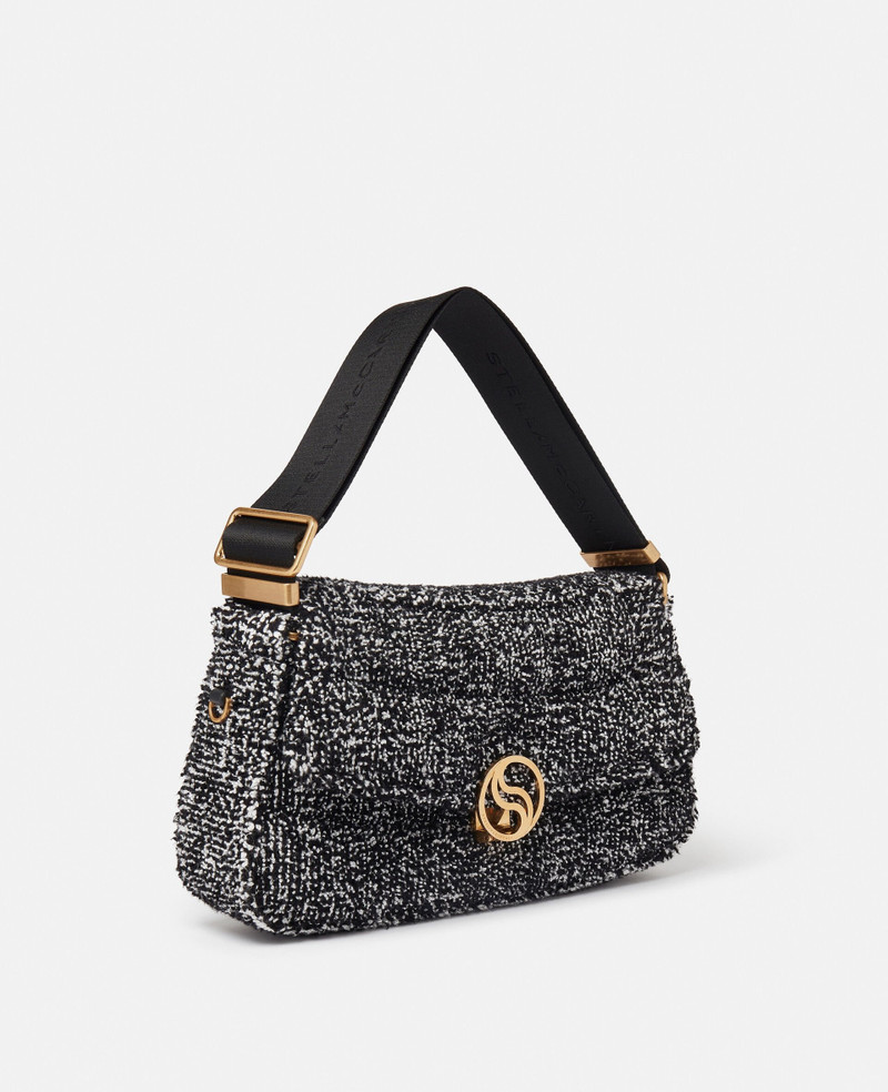 S-Wave Padded Tweed Shoulder Bag 3