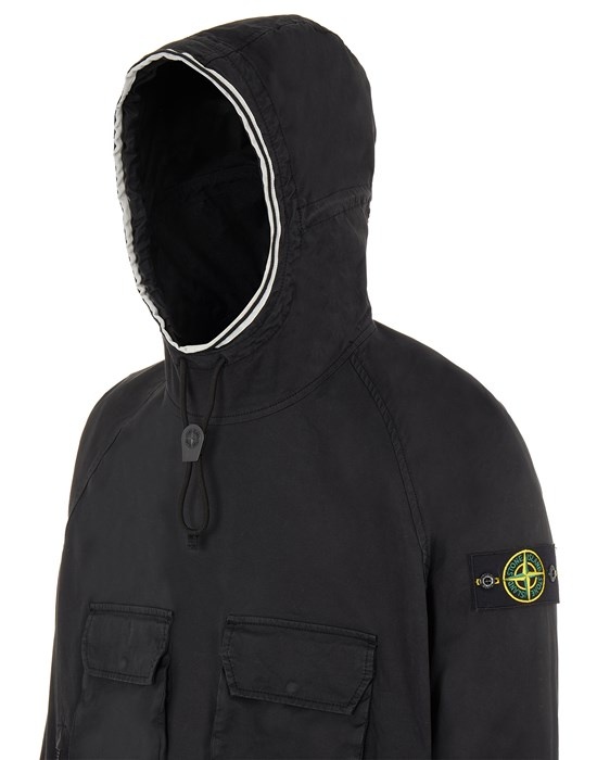 Stone Island 44019 SUPIMA® COTTON TWILL STRETCH-TC BLACK | REVERSIBLE