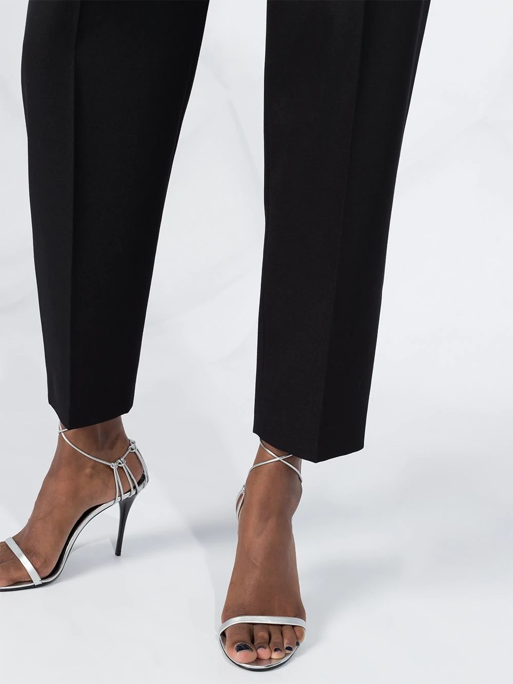 high-waisted tapered trousers - 3