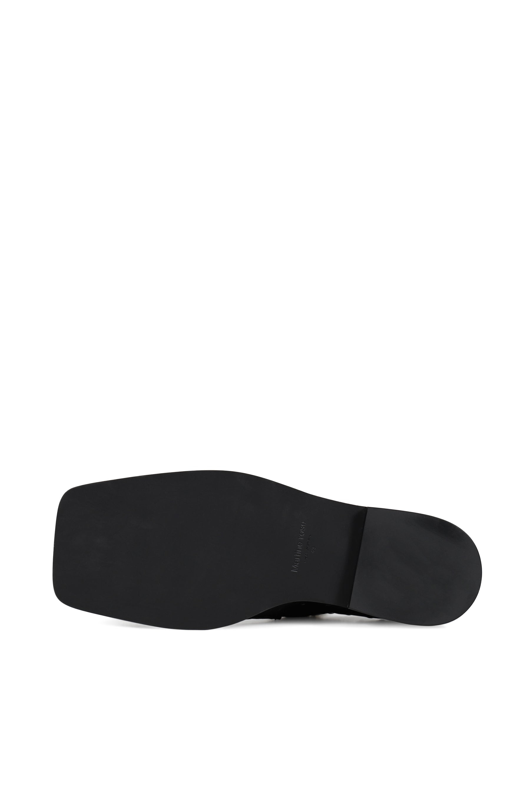 CHAMPAGNE CAP SQUARE TOE LOAFER / BLK - 5