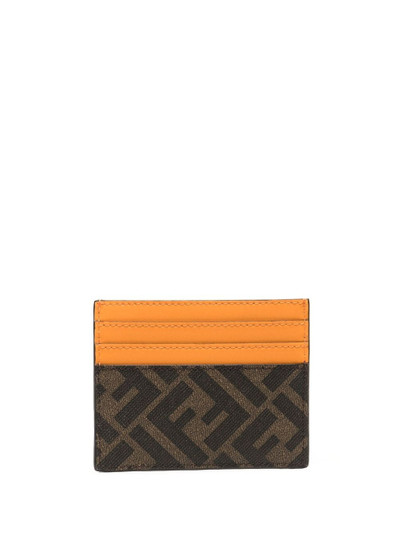 FENDI colour-block leather cardholder outlook