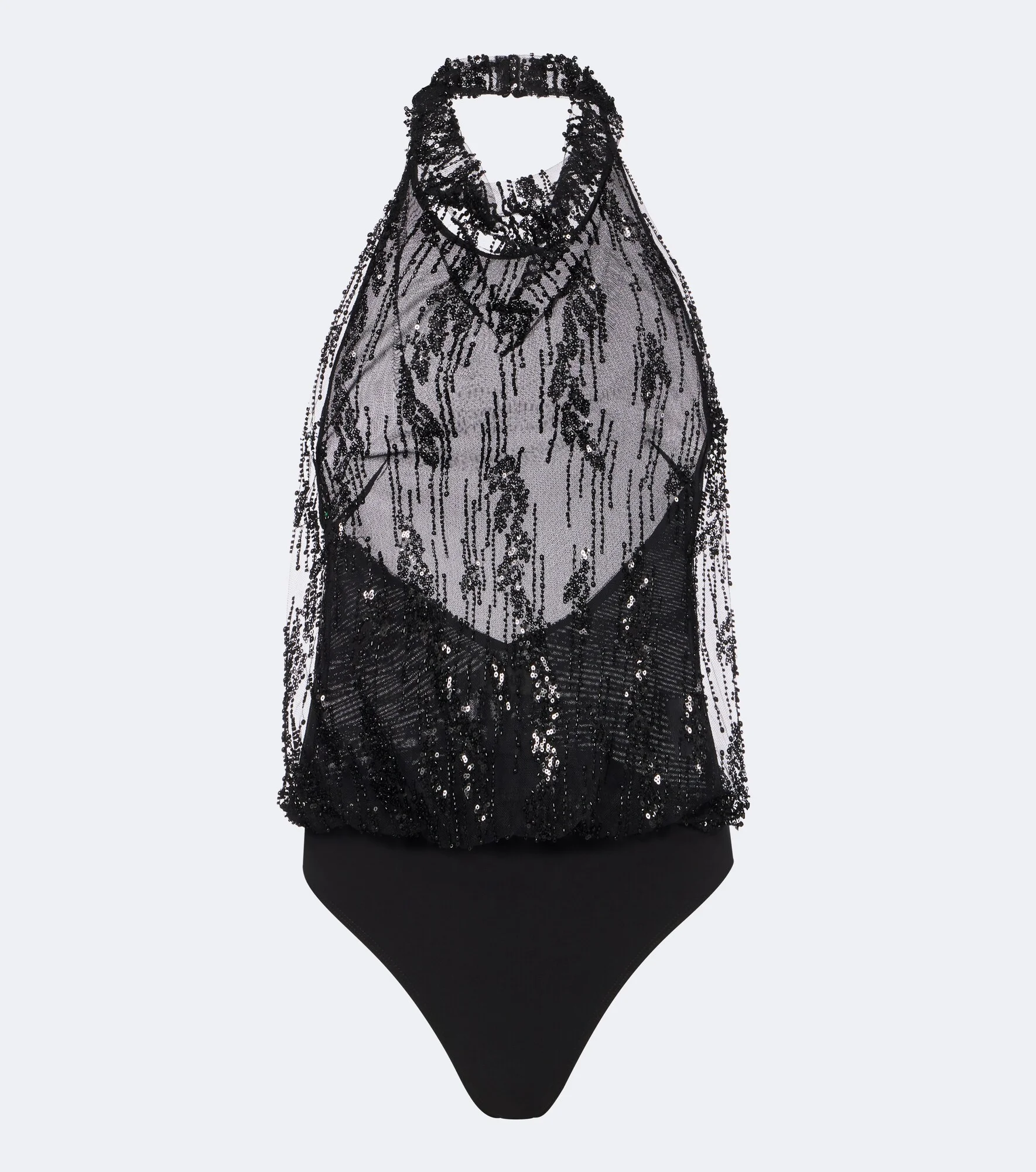 Monay embellished halterneck bodysuit - 1