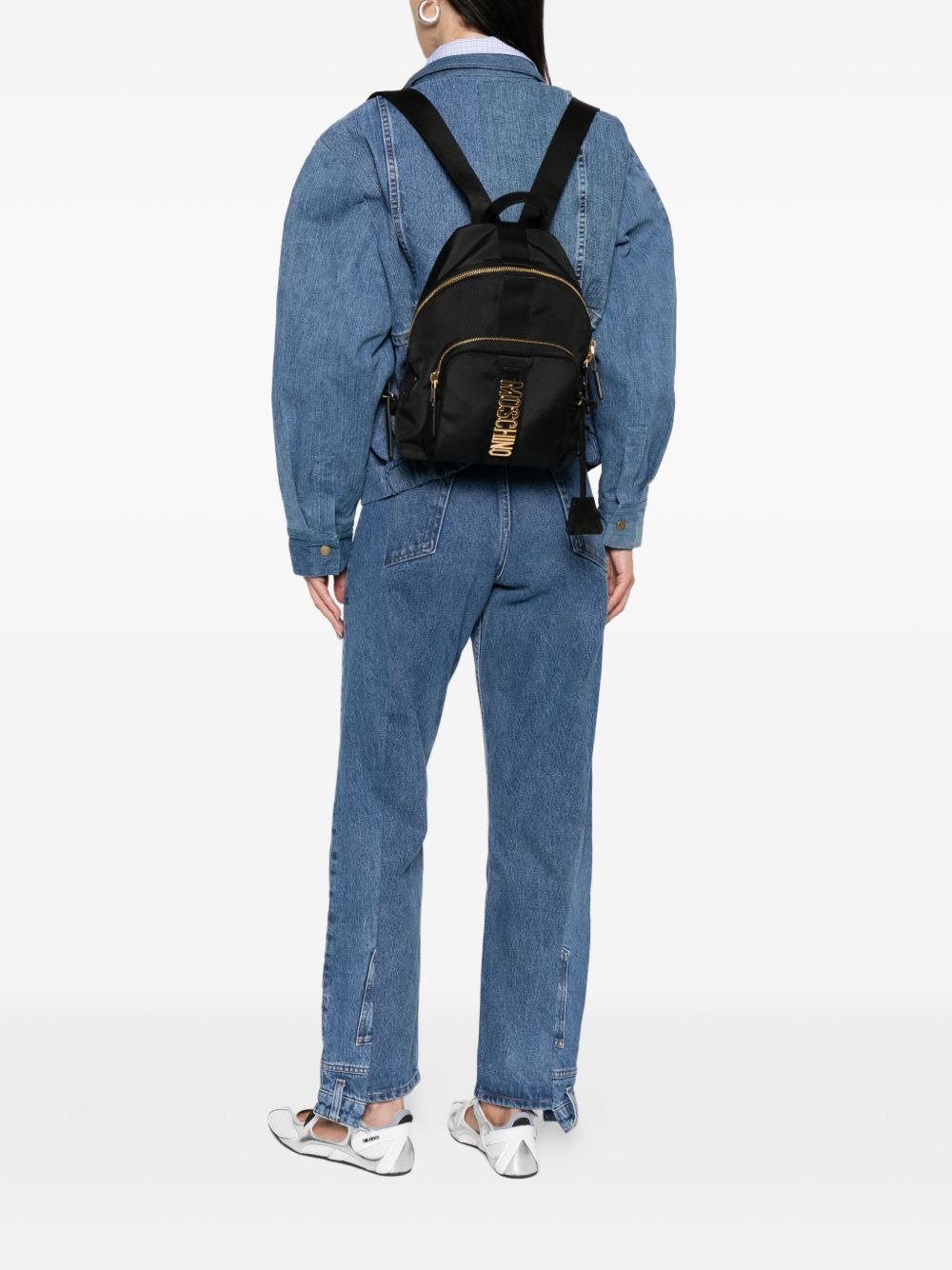 small logo-plaque backpack - 2