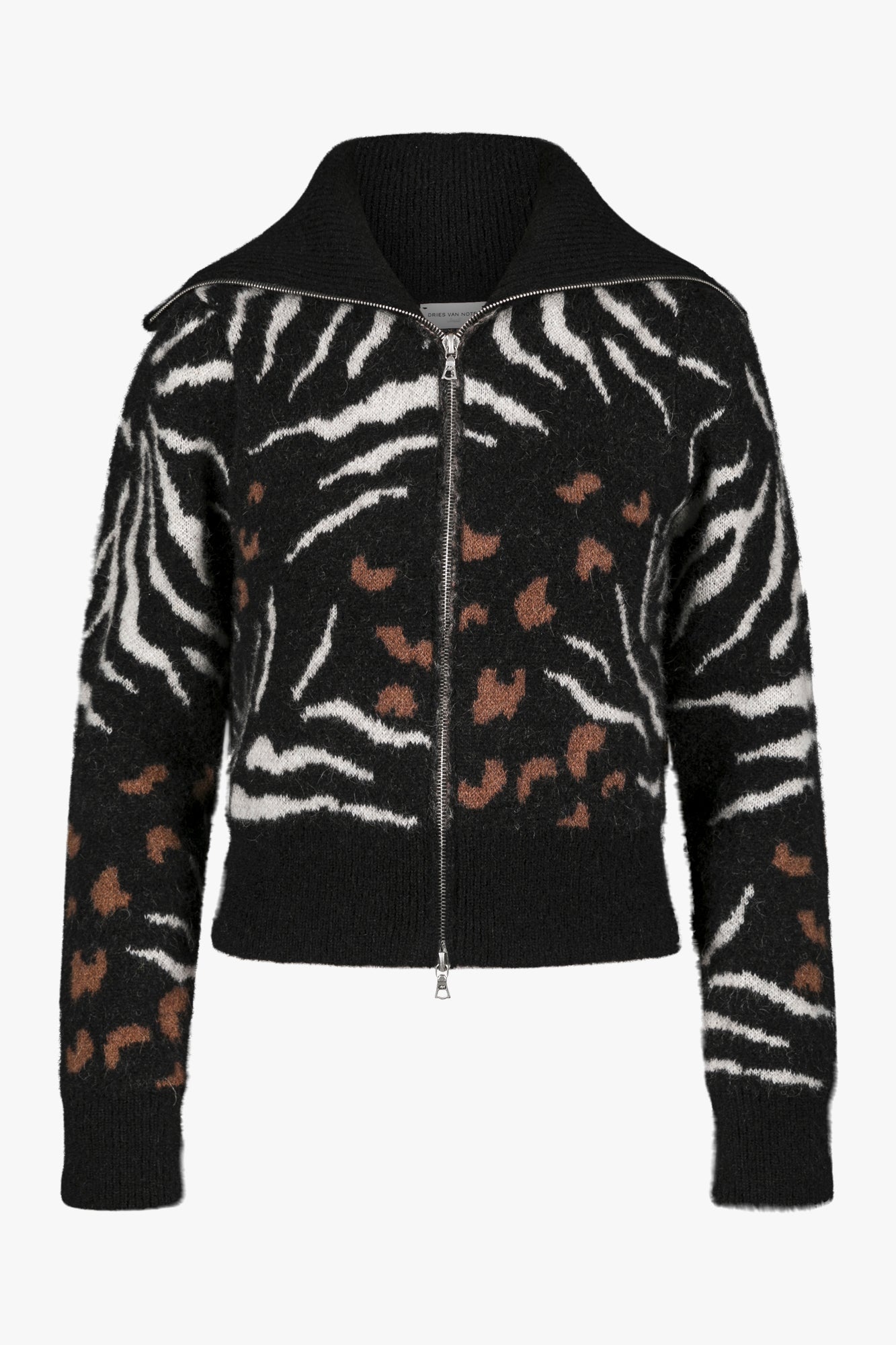 WOOL JACQUARD BOMBER - 1
