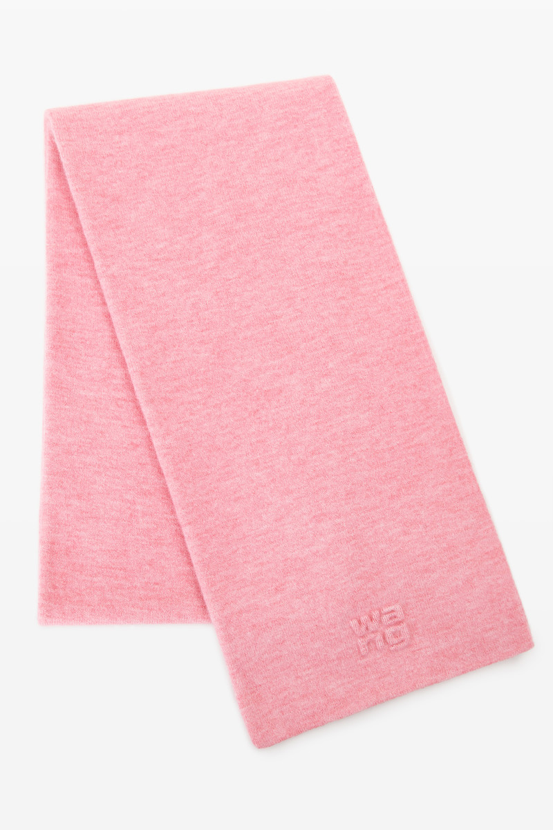 Alexander Wang logo scarf in soft stretch wool outlook