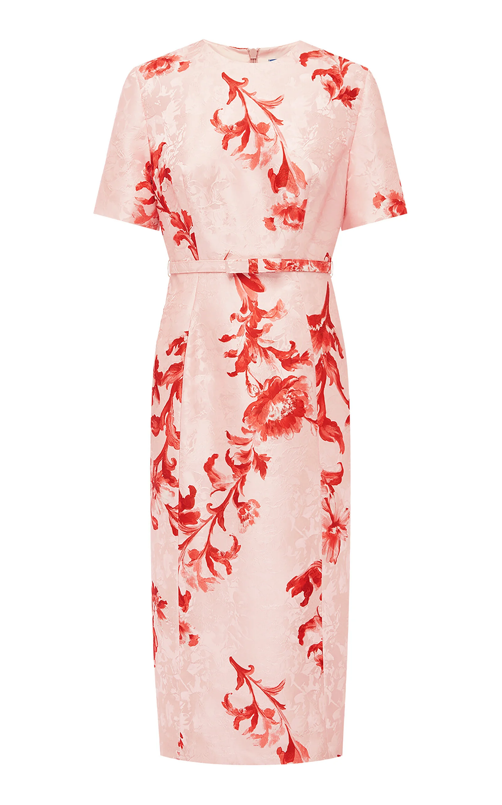Elizabeth Jacquard Midi Dress pink - 1