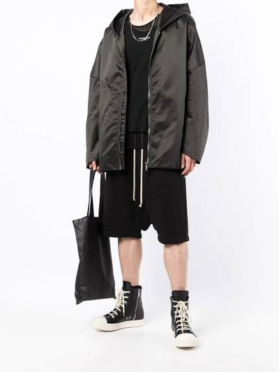 Rick Owens satin bomber jacket outlook