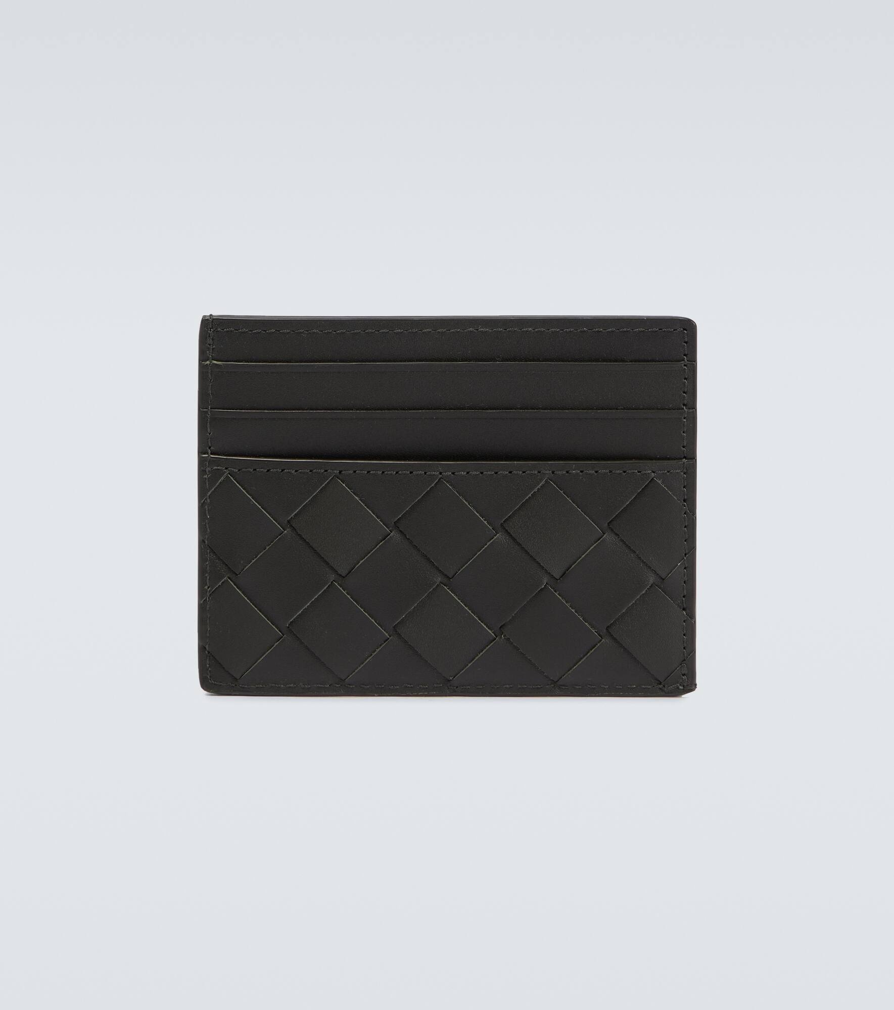 Intrecciato leather cardholder - 2
