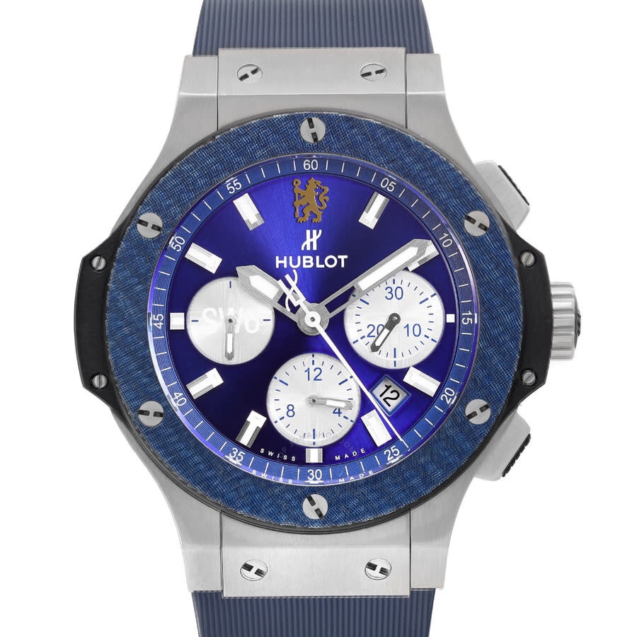 Pre-owned Hublot Big Bang Chronograph Blue Dial Men's Watch 301.SY.7129.LR.CFC17 - 2