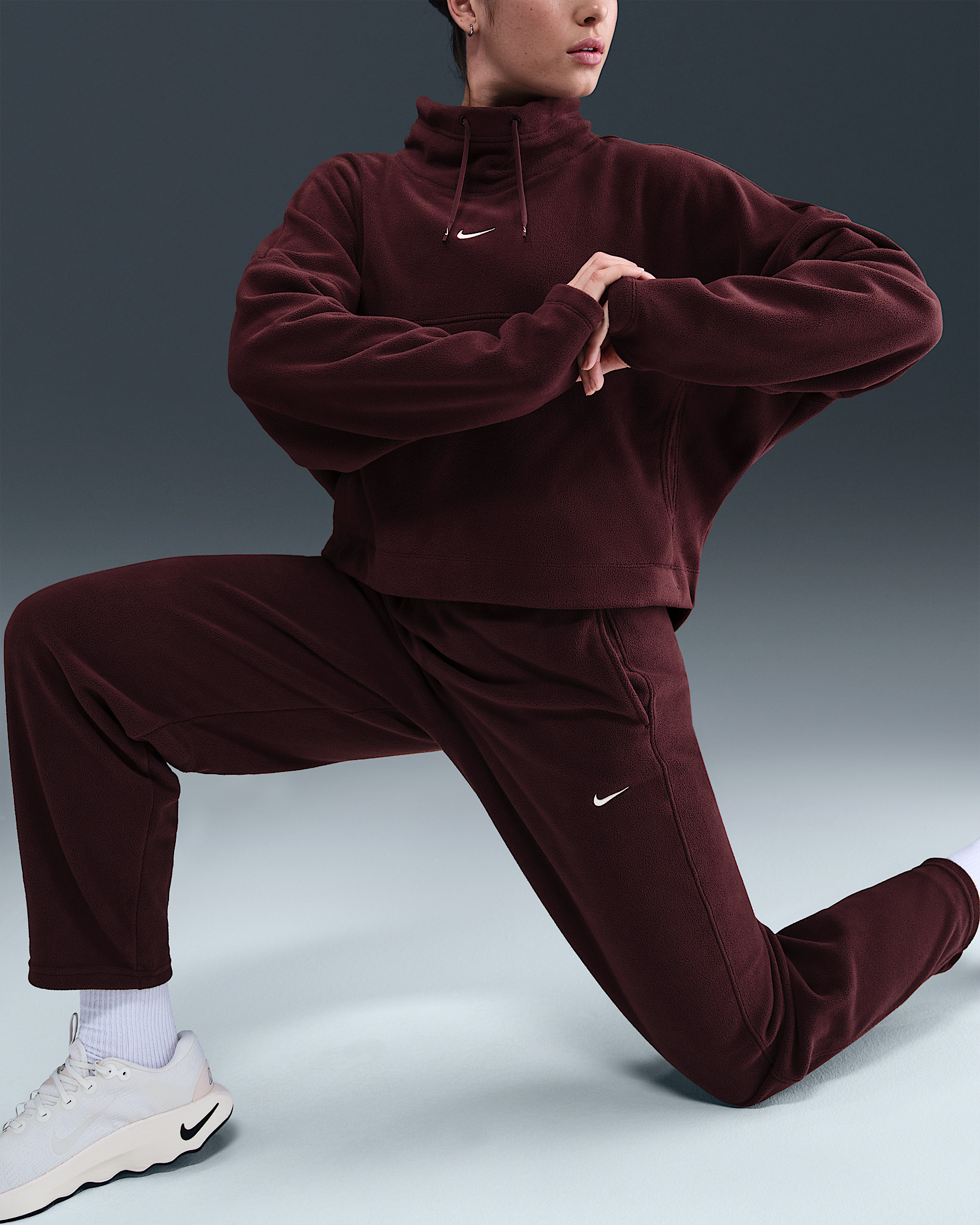 Nike One Women's Therma-FIT Mid-Rise Fleece Pants - 5