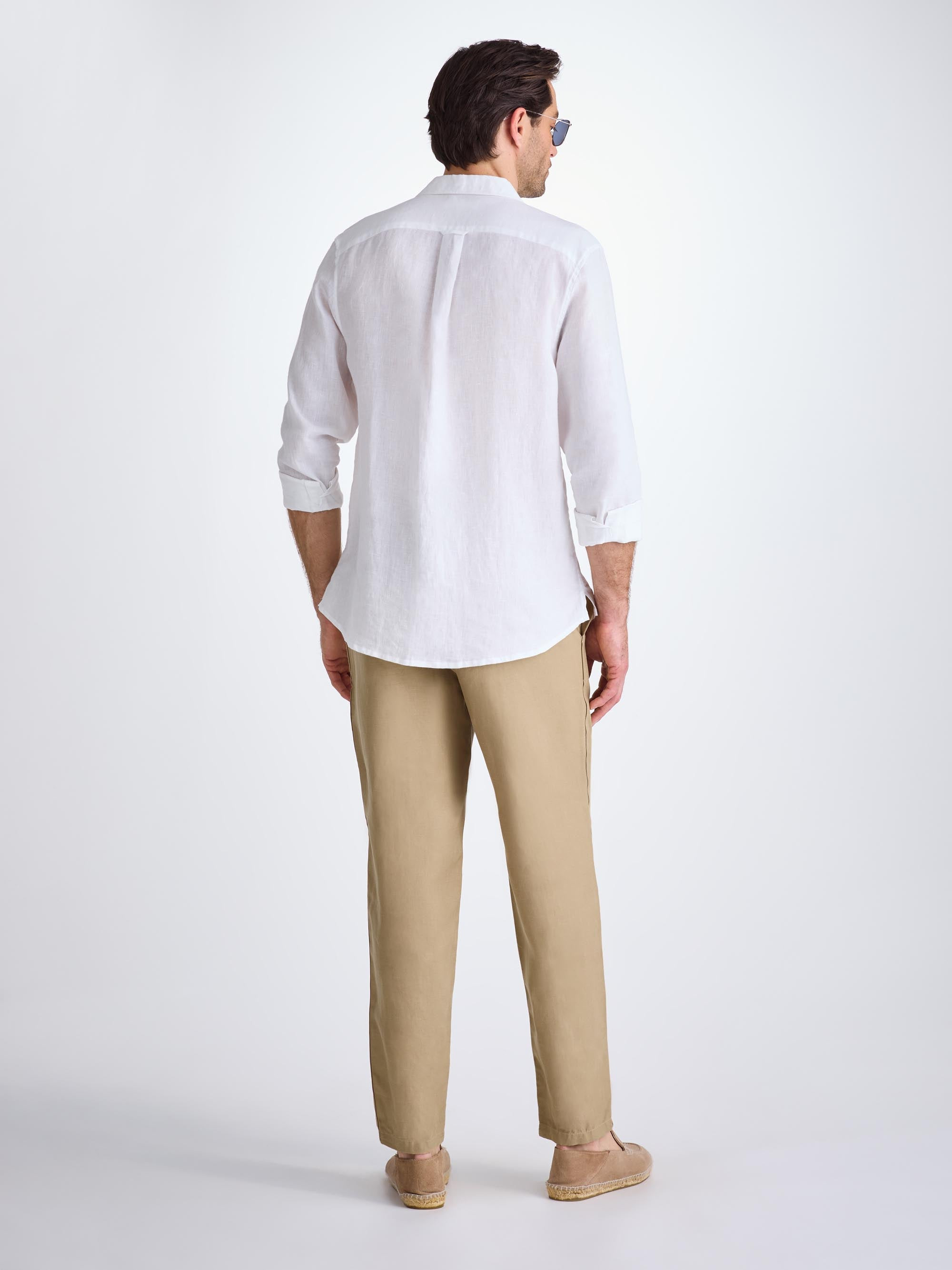 Men's Pants Sydney Linen Camel - 4