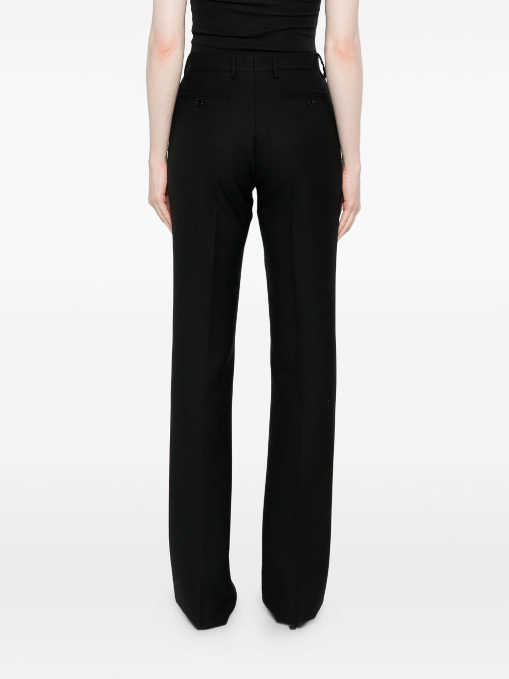 pressed-crease tailored trousers - 4